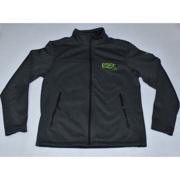 The North Face Windwall Men's Jacket Size M Soft Shell Fleece Gray Co Embroidery - Picture 1 of 16